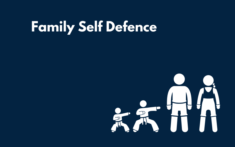 A Canva graphic showing Family Self Defence