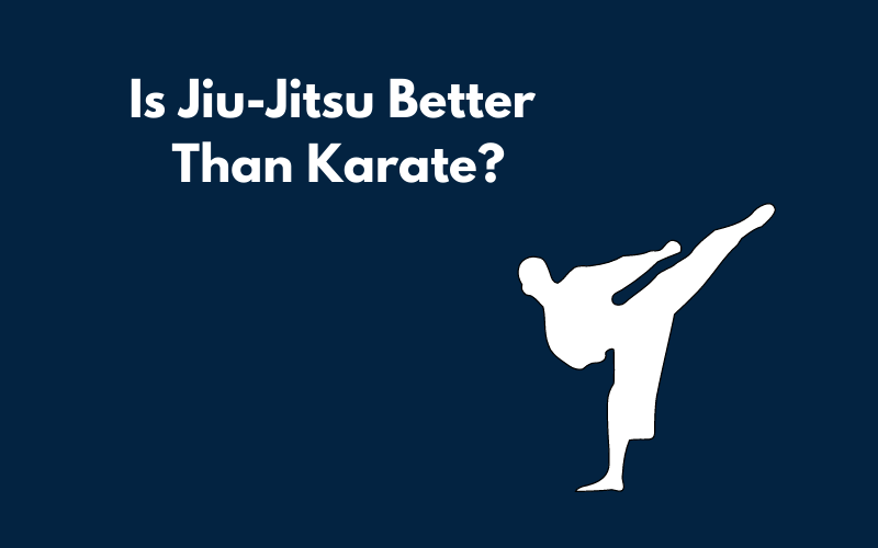 A Canva graphic showing Is Jiu-Jitsu Better Than Karate?