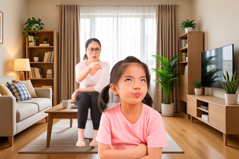 frustrated parent kid